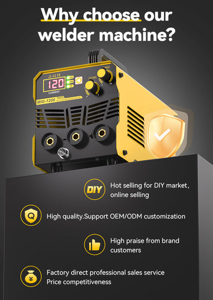 MIG-1206 TAMPLAR MIG MMATIG 120 mig welding machine welder 220v welding mig portable china welding machine supplier