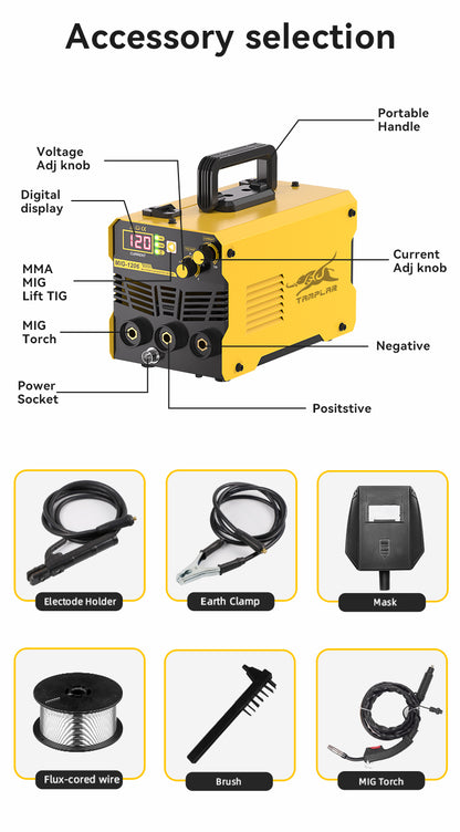 MIG-1206 TAMPLAR MIG MMATIG 120 mig welding machine welder 220v welding mig portable china welding machine supplier