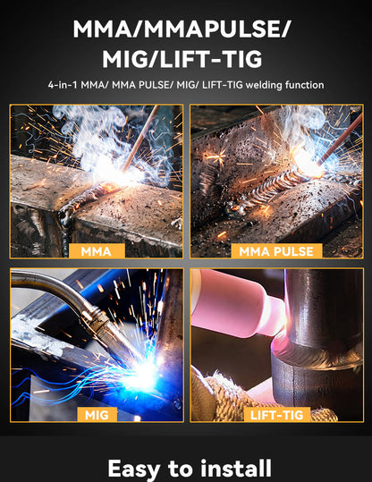 715MIG-120PLA Poste à souder 5-en-1 d'usine avec Lift TIG, OEM pour soudage aluminium/acier, écran LCD sans gaz