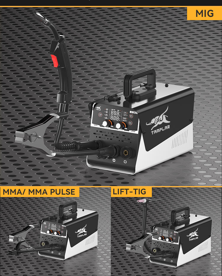 715MIG-120PLA Poste à souder 5-en-1 d'usine avec Lift TIG, OEM pour soudage aluminium/acier, écran LCD sans gaz