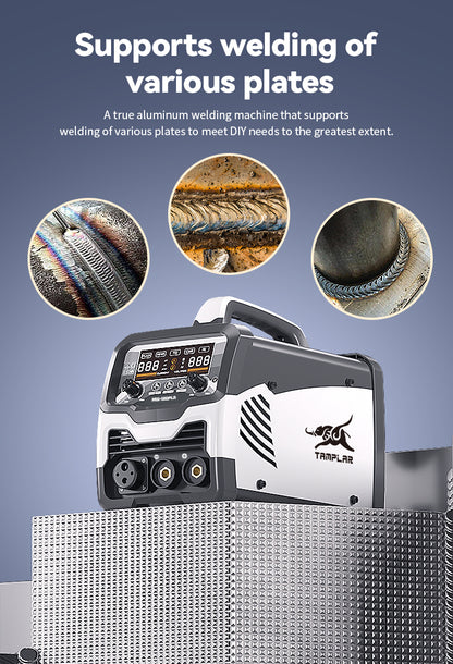 715MIG-120PLA Factory 5-in-1 Welder with Lift TIG, OEM for Welding Aluminum/Steel, LCD Display No Gas