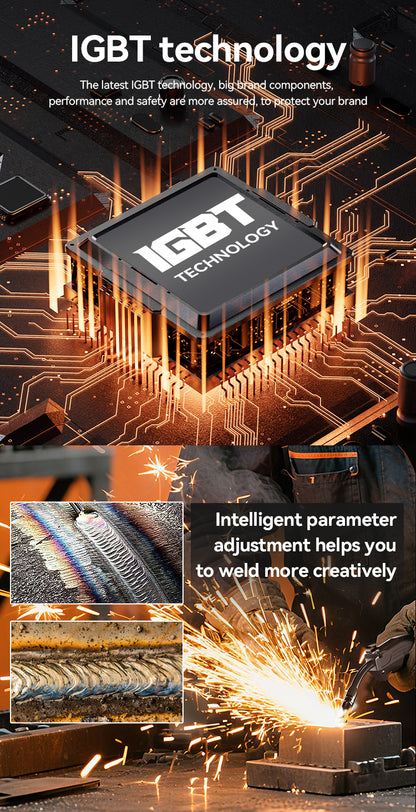 715MIG-120PL LCD Display 3-in-1 Welder, No Gas Required Modern Plastic Body European Standard Welding Machine Factory