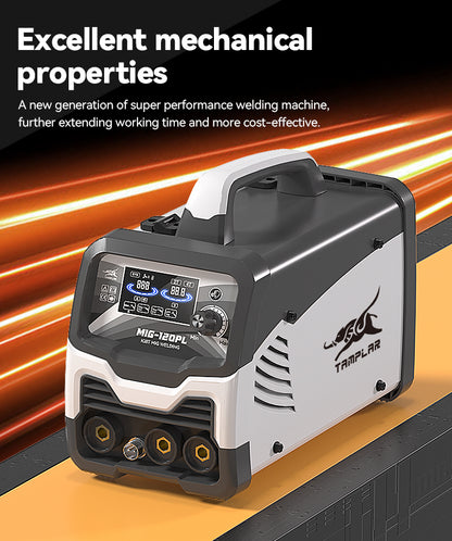 715MIG-120PL LCD Display 3-in-1 Welder, No Gas Required Modern Plastic Body European Standard Welding Machine Factory