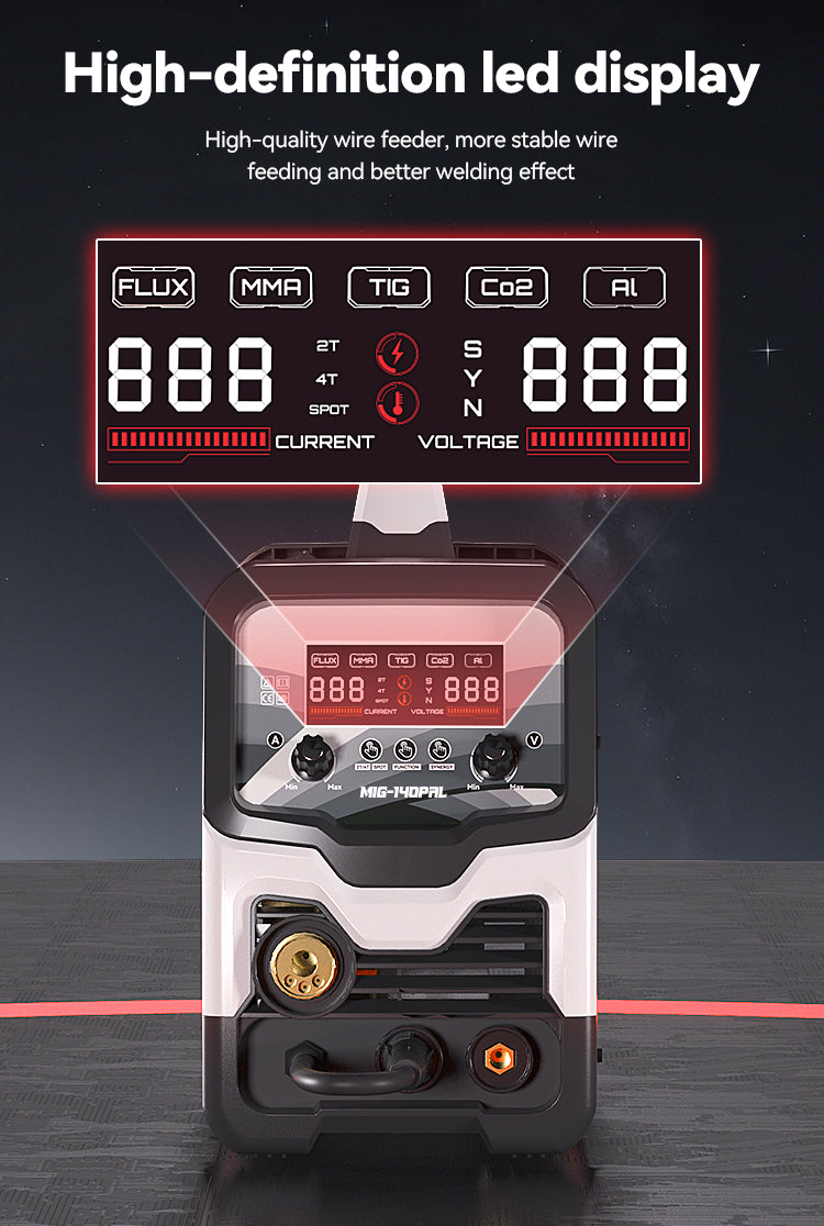 715MIG-140PAL Welding Machine Manufacturer from China Inverter MIG TIG MMA welding machine OEM ODM Available Aluminum welder