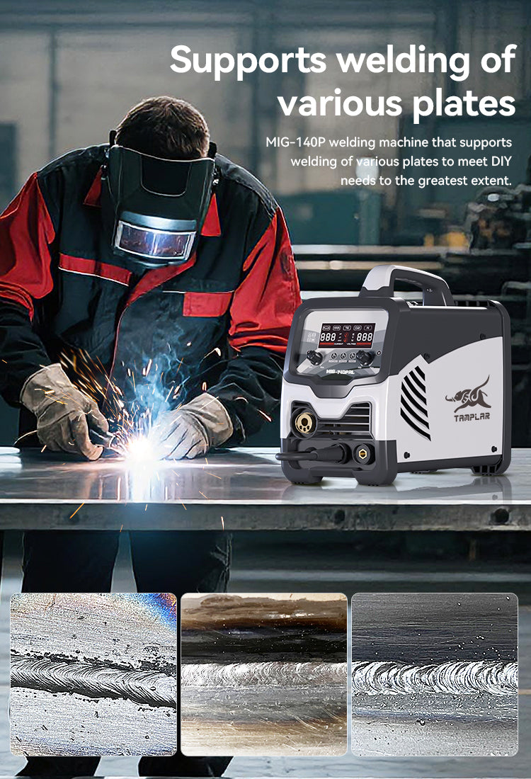 715MIG-140PAL Welding Machine Manufacturer from China Inverter MIG TIG MMA welding machine OEM ODM Available Aluminum welder