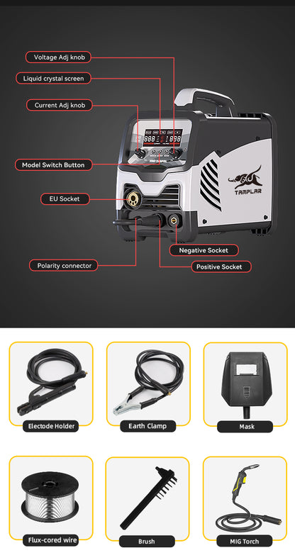 715MIG-140PAL Welding Machine Manufacturer from China Inverter MIG TIG MMA welding machine OEM ODM Available Aluminum welder