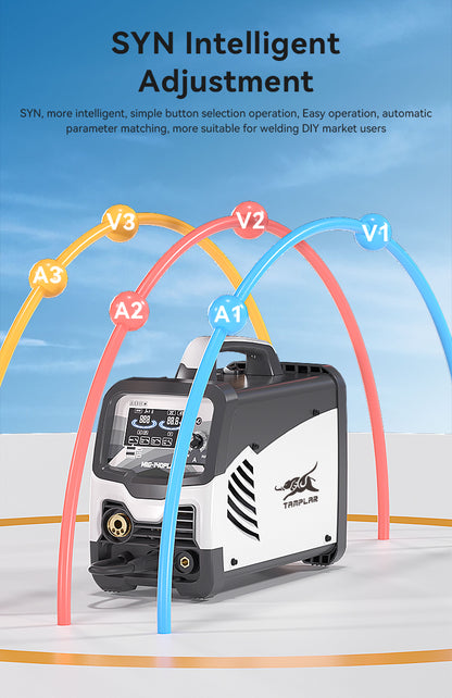 715MIG-140PLF 5kg LCD Inverter Welding Machine 4-in-1 Portable No Gas and Gas mig Welder for MMA & Lift TIG