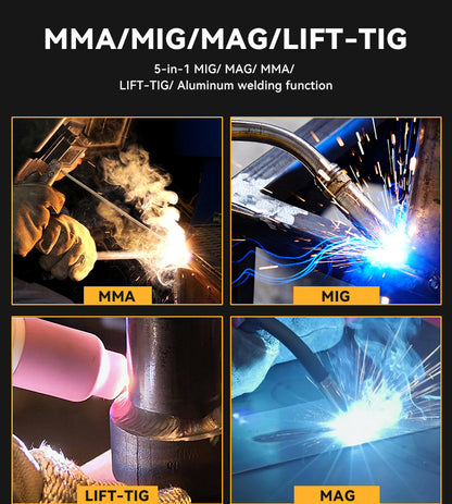 715MIG-160PAF Customizable 5 in 1 Welding Machine Factory Welder Private Label OEM ODM Available MIG TIG MMA Welding Solutions