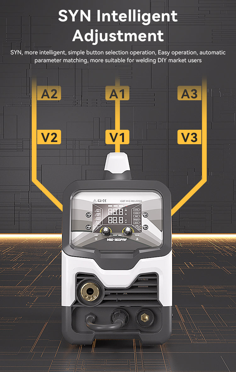 715MIG-160PAF Customizable 5 in 1 Welding Machine Factory Welder Private Label OEM ODM Available MIG TIG MMA Welding Solutions