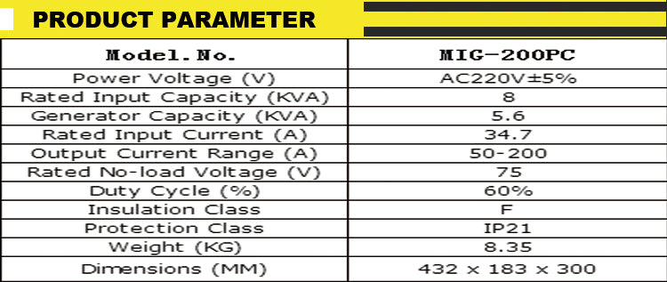 MIG-200PC 220V 4 in 1 multi welder pulse soldadoras mig with color screen welding machine maquina para soldar 200A