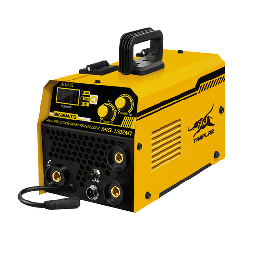 MIG-1202MT-A Fábrica atacado fornecimento inversor Mig Máquina de solda 220V OEM ODM Portátil Multi 120A 3 em 1 Tig Mag Mma Mig Soldadores máquina a gás ou sem gás