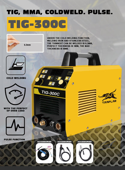 TIG-300C welders with cold welding Multifunctional MMA TIG cold weld thin metal pulse function aluminum welding machine