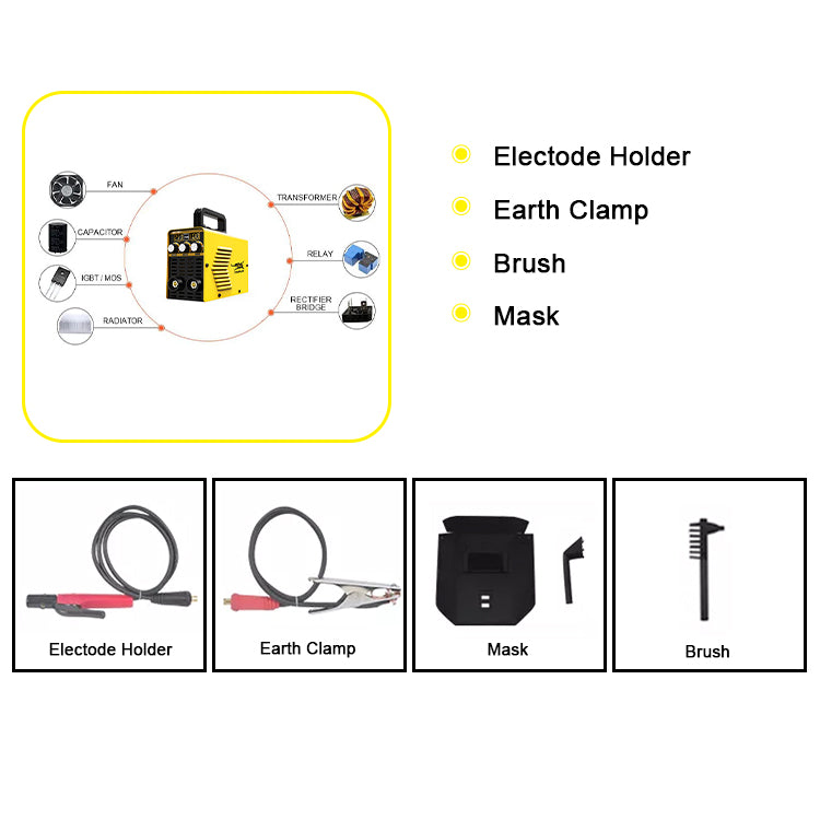 ARC-120T Hot selling professional Welding machine MINI MMA Inverter Arc Welders Fine with USB welding tool supplier