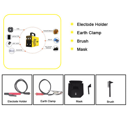 ARC-120T Hot selling professional Welding machine MINI MMA Inverter Arc Welders Fine with USB welding tool supplier