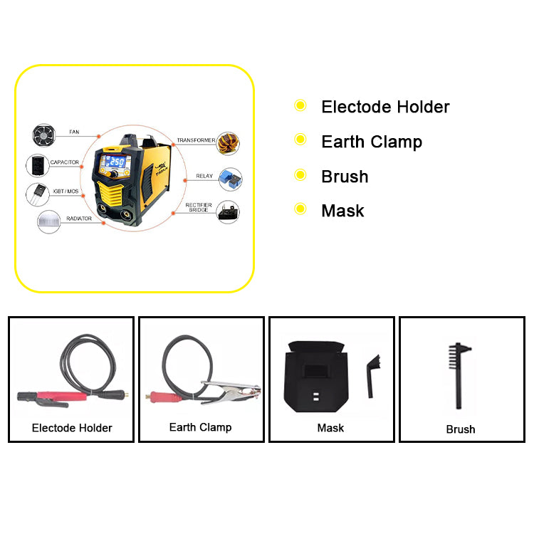 ARC-160L Factory customization Small Size And Portable welder 220V Arc Welding Machine with LCD display