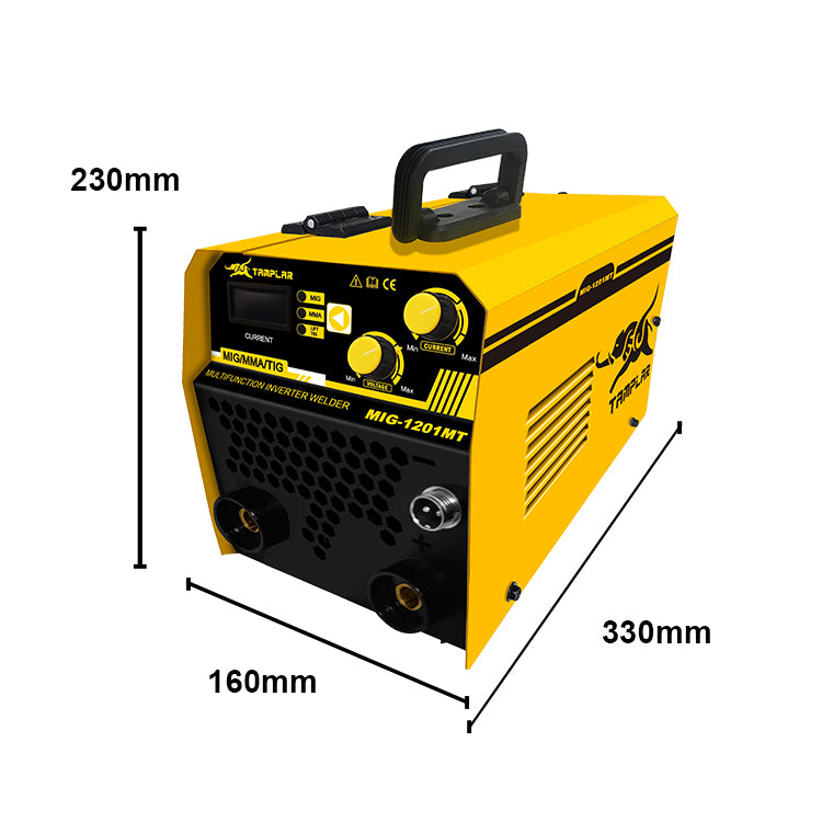 MIG-1201MT Professional Made Metal Double Knob Gasless multifunction 110V mig welder welding tool machine