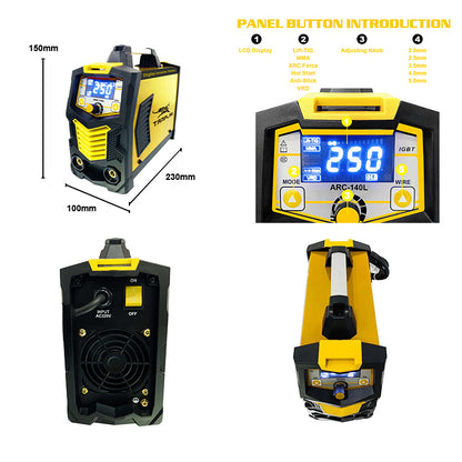 ARC-140L View larger image Add to Compare  Share Igbt Inverter Welding Machine Mma Anti Stick Hot Start And Arc Force Function Arc Welding Machine